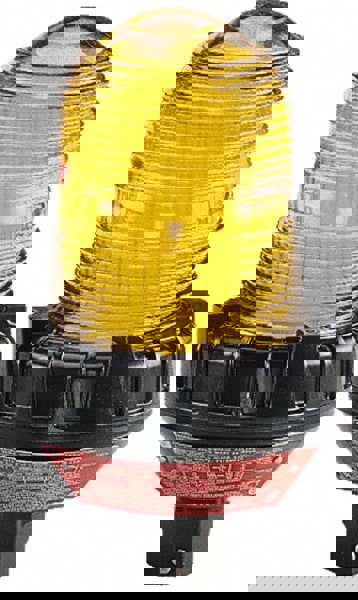 Strobe Light: Amber, Pipe Mount, 120VAC